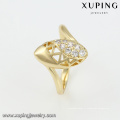 14923 Xuping bijoux de mode bague en or en gros dames style spécial conception anneaux de forme ovale